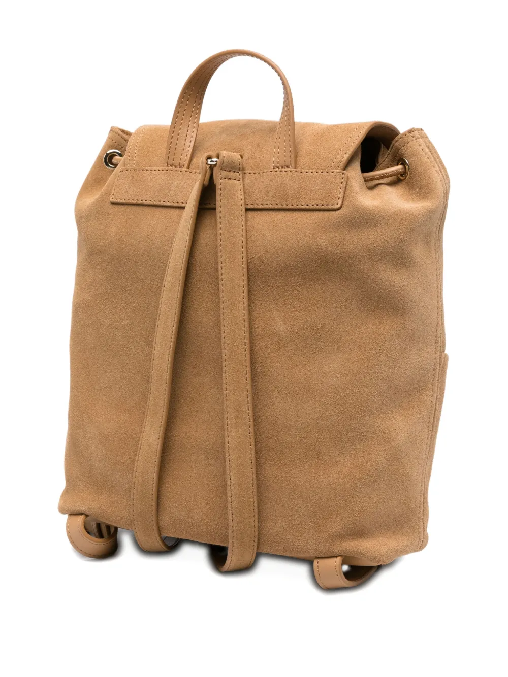 Patrizia Pepe Im(perfection) suede backpack - Bruin