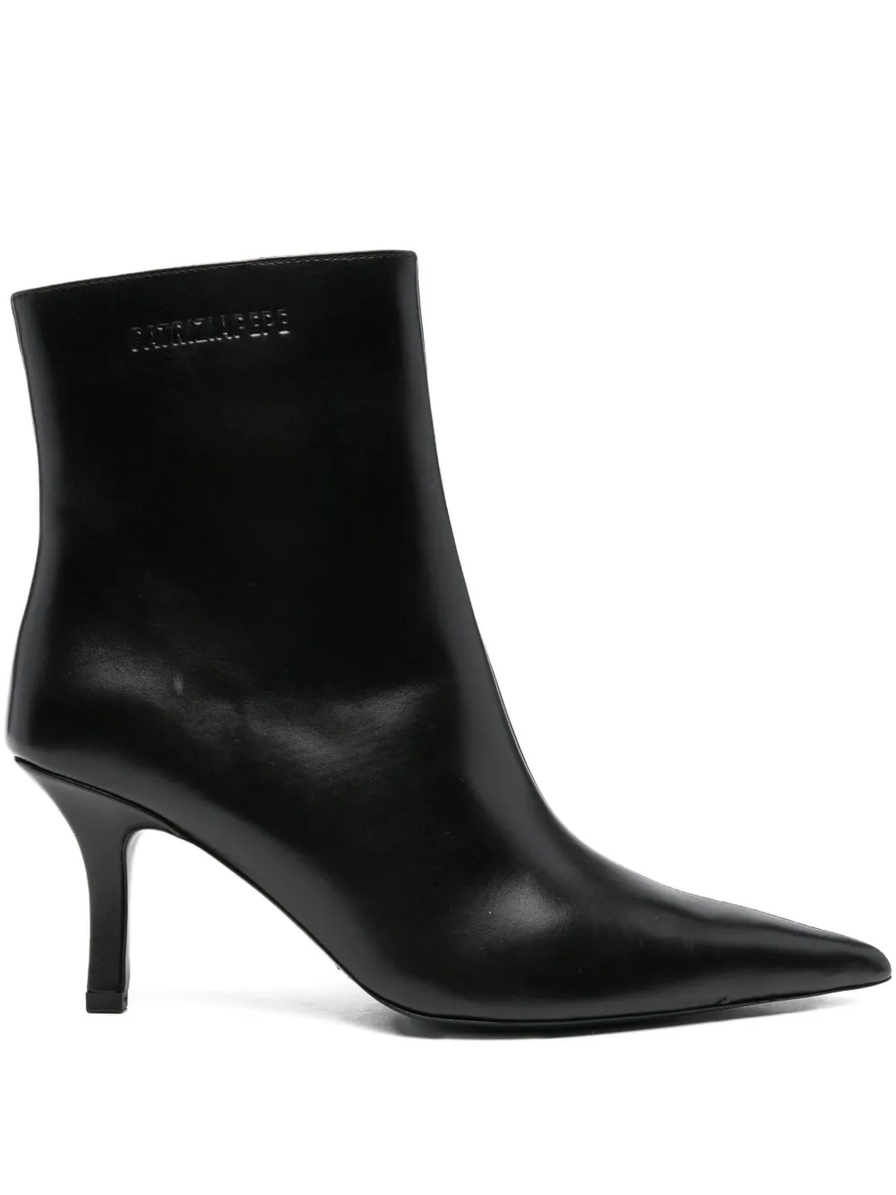Patrizia Pepe 75mm leather ankle boots Black