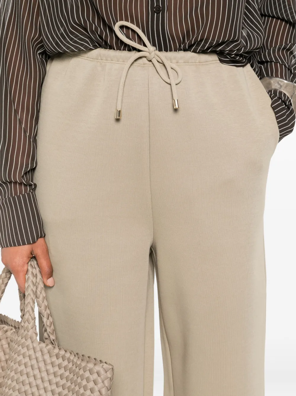 Patrizia Pepe Broek met trekkoord Beige