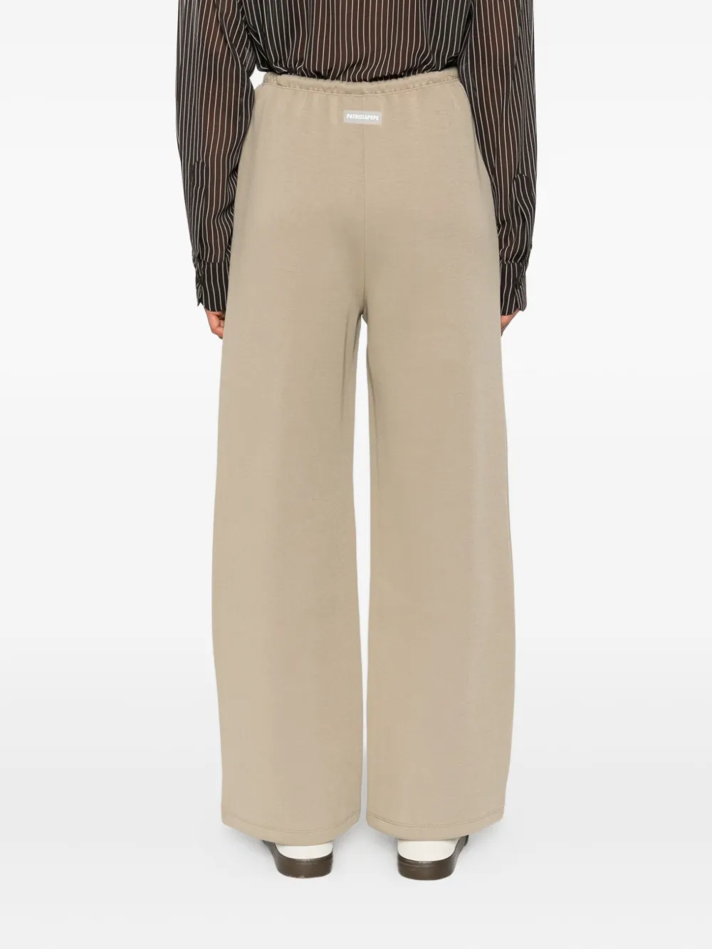 Patrizia Pepe Broek met trekkoord Beige
