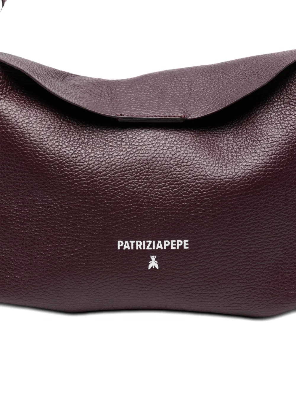 Patrizia Pepe Never Complete Buckle-detail Shoulder Bag In Purple