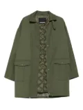 Patrizia Pepe integrated-vest wool coat - Green