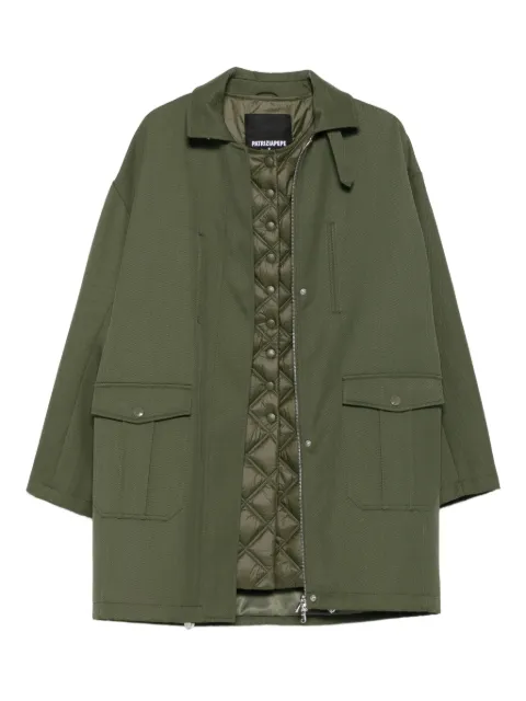 Patrizia Pepe integrated-vest wool coat