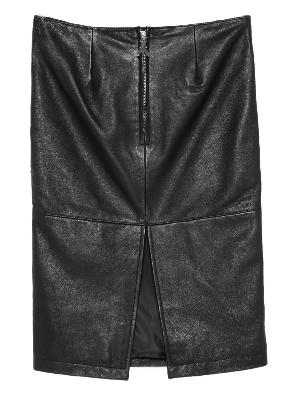 Patrizia Pepe Leather Studded-detail Midi Skirt In Black
