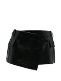 Patrizia Pepe wrap-effect mini skirt - Black