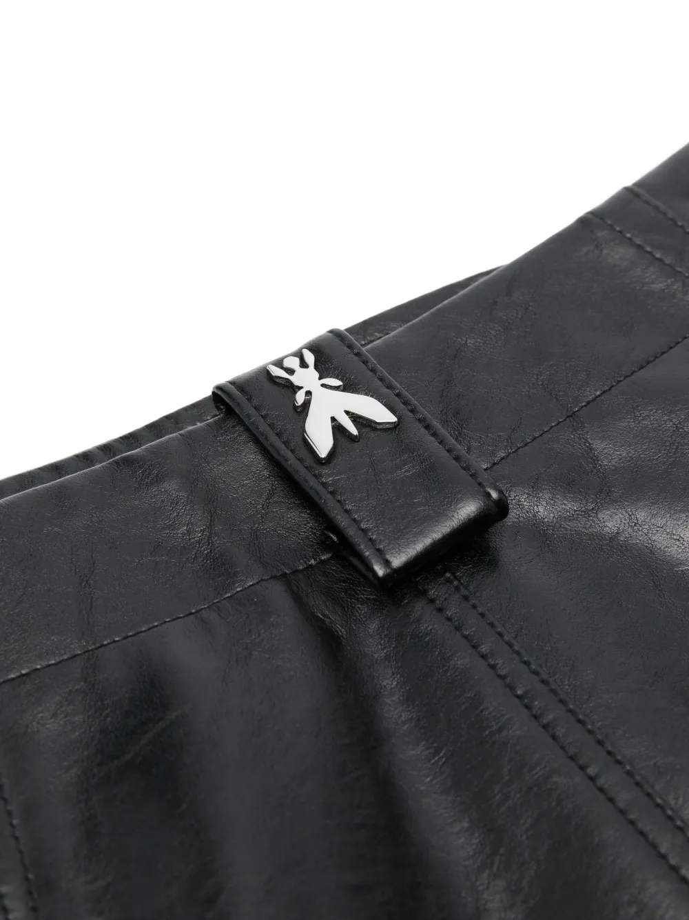 Patrizia Pepe wrap-effect mini skirt - Zwart