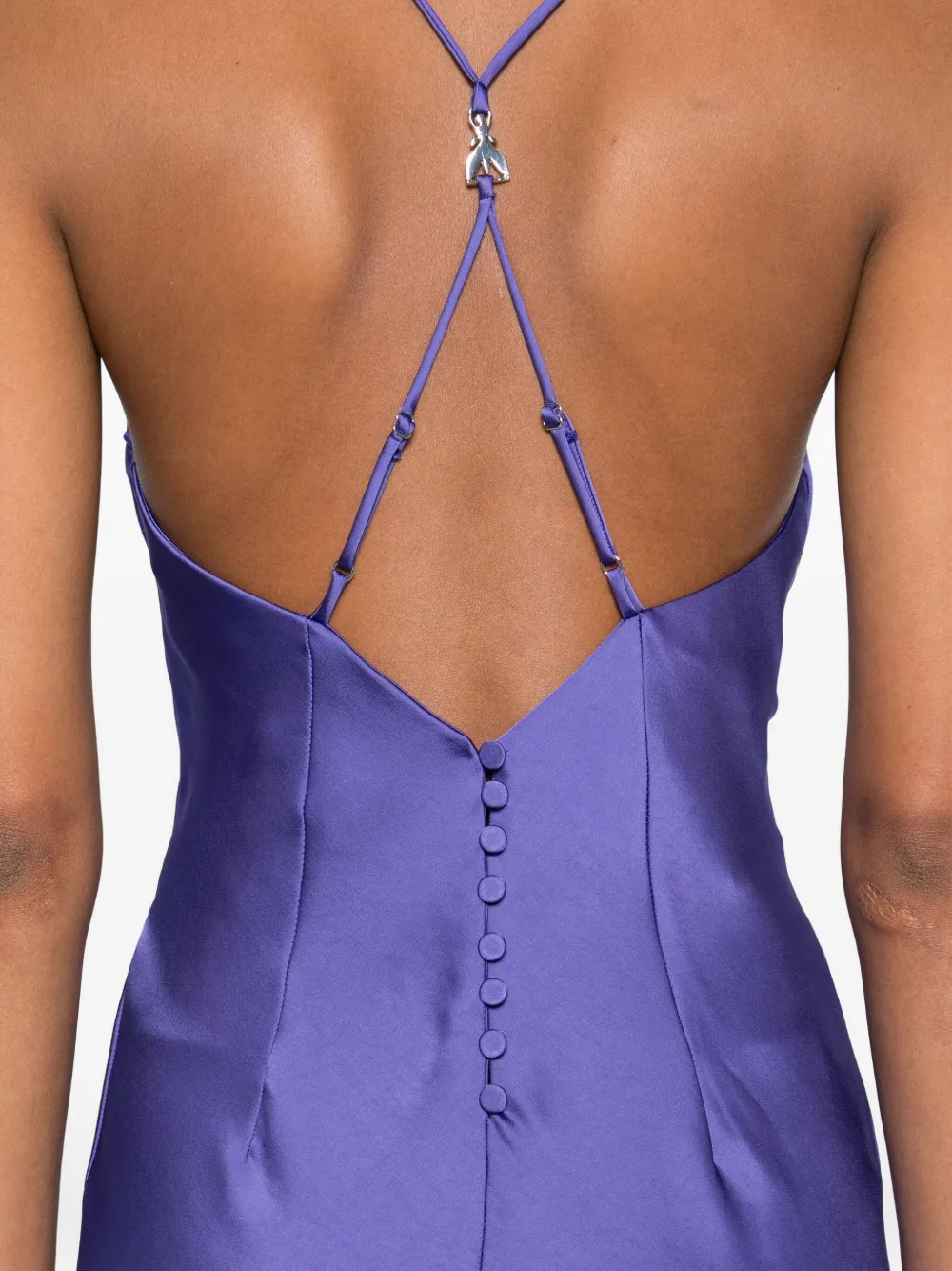 Patrizia Pepe Maxi-jurk met dunne bandjes Blauw