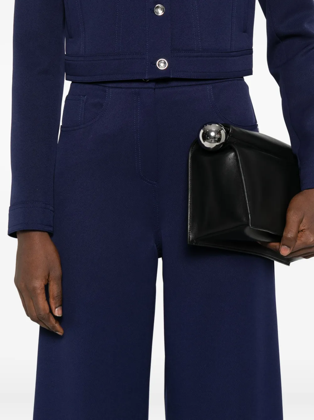Patrizia Pepe Broek met elastische taille Blauw