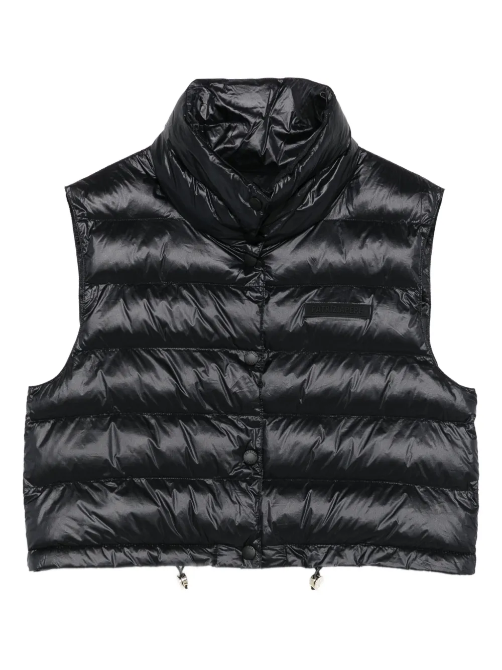 Patrizia Pepe high-neck quilted gilet | Black | Image 1