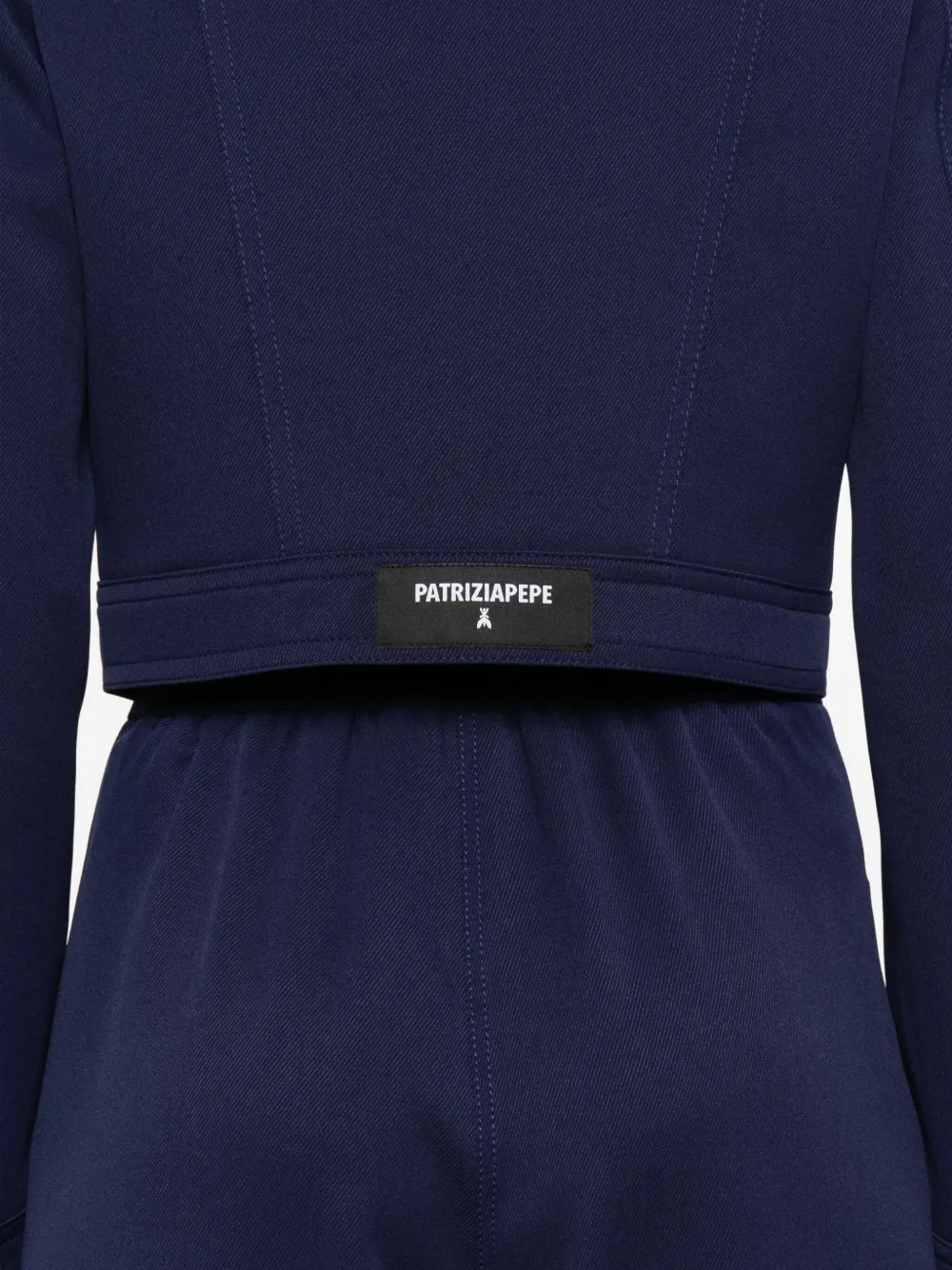 Patrizia Pepe Jack met denim-effect Blauw
