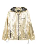 Patrizia Pepe shiny hooded jacket - Gold