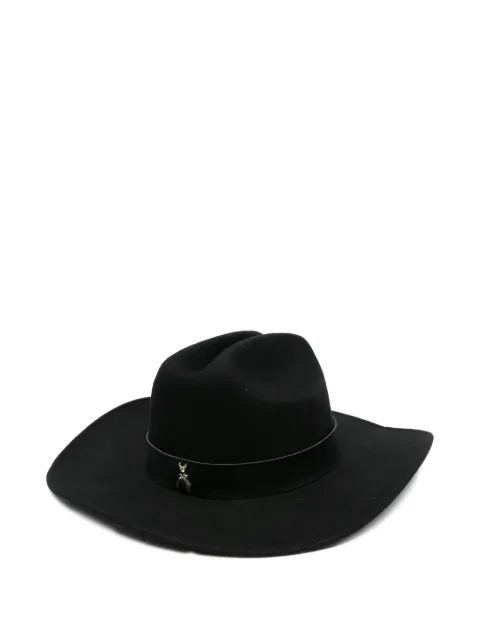 Patrizia Pepe chain-embellished wool hat