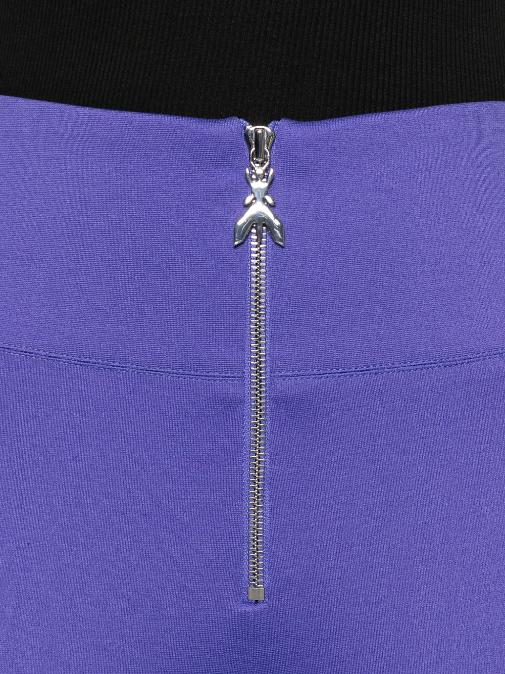 Patrizia Pepe High-waisted Flared Trousers In Purple