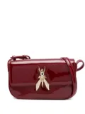 Patrizia Pepe Essential patent leather shoulder bag - Red