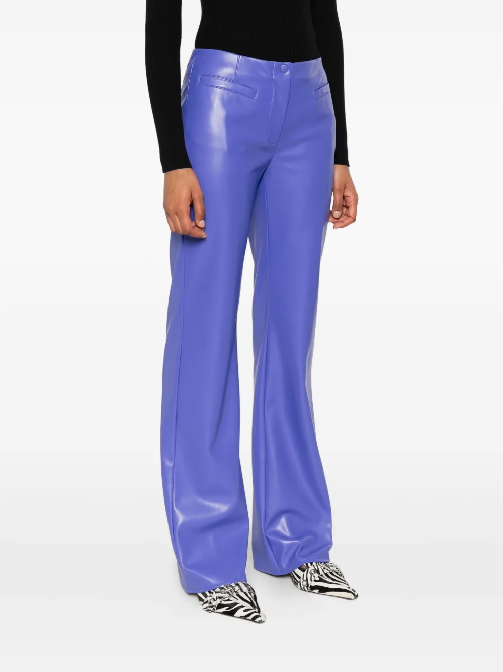 Patrizia Pepe Flared broek Blauw