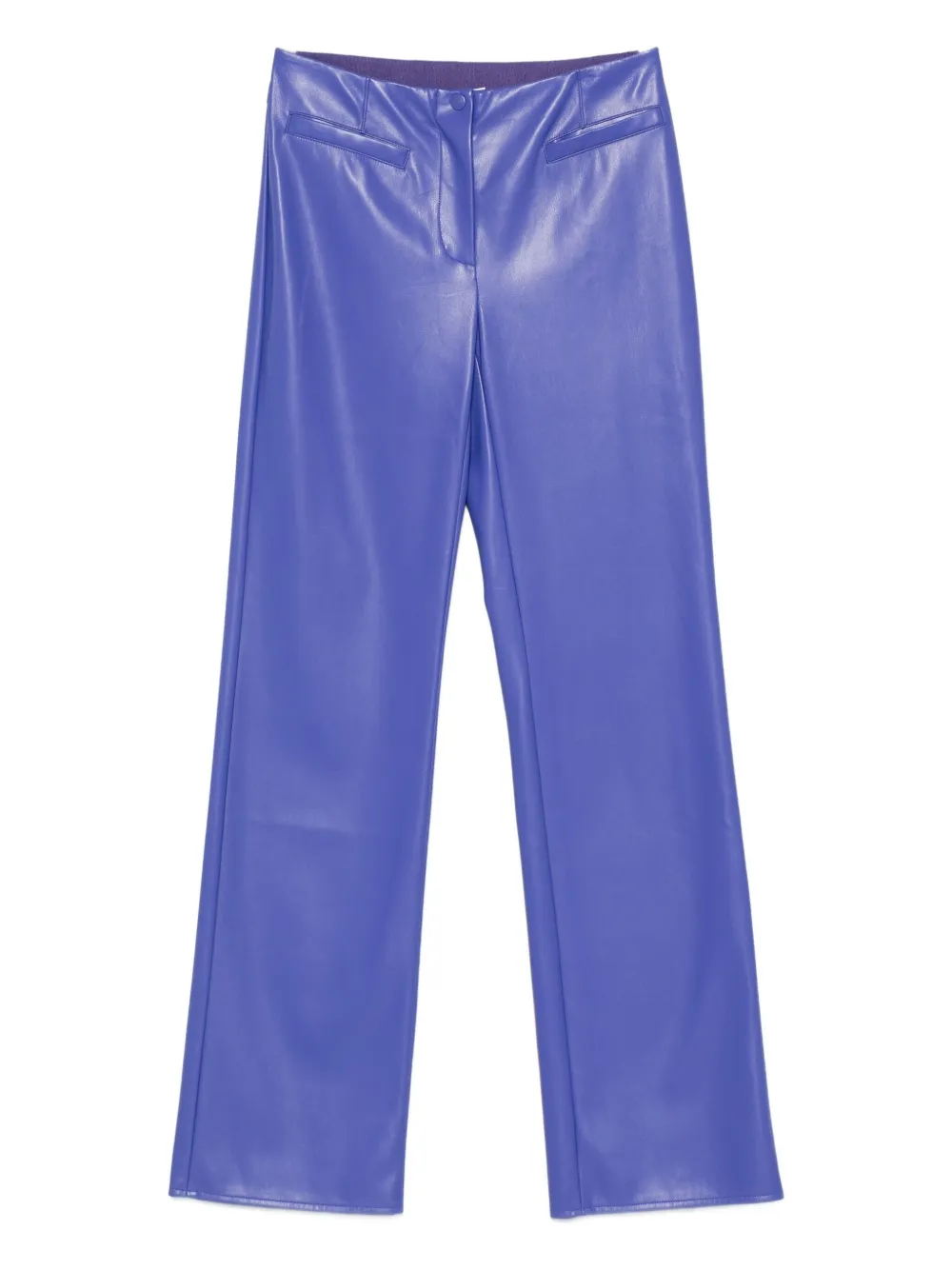 Patrizia Pepe Low-waisted Flared Trousers In Blue