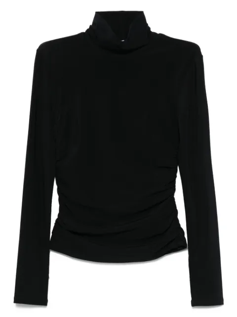 Patrizia Pepe top fruncido con cuello de tortuga