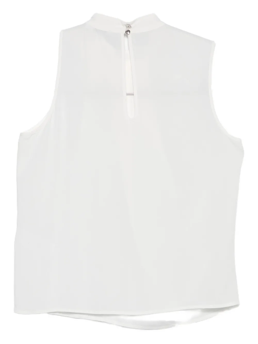 Patrizia Pepe Draped Cowl-neck Top In White