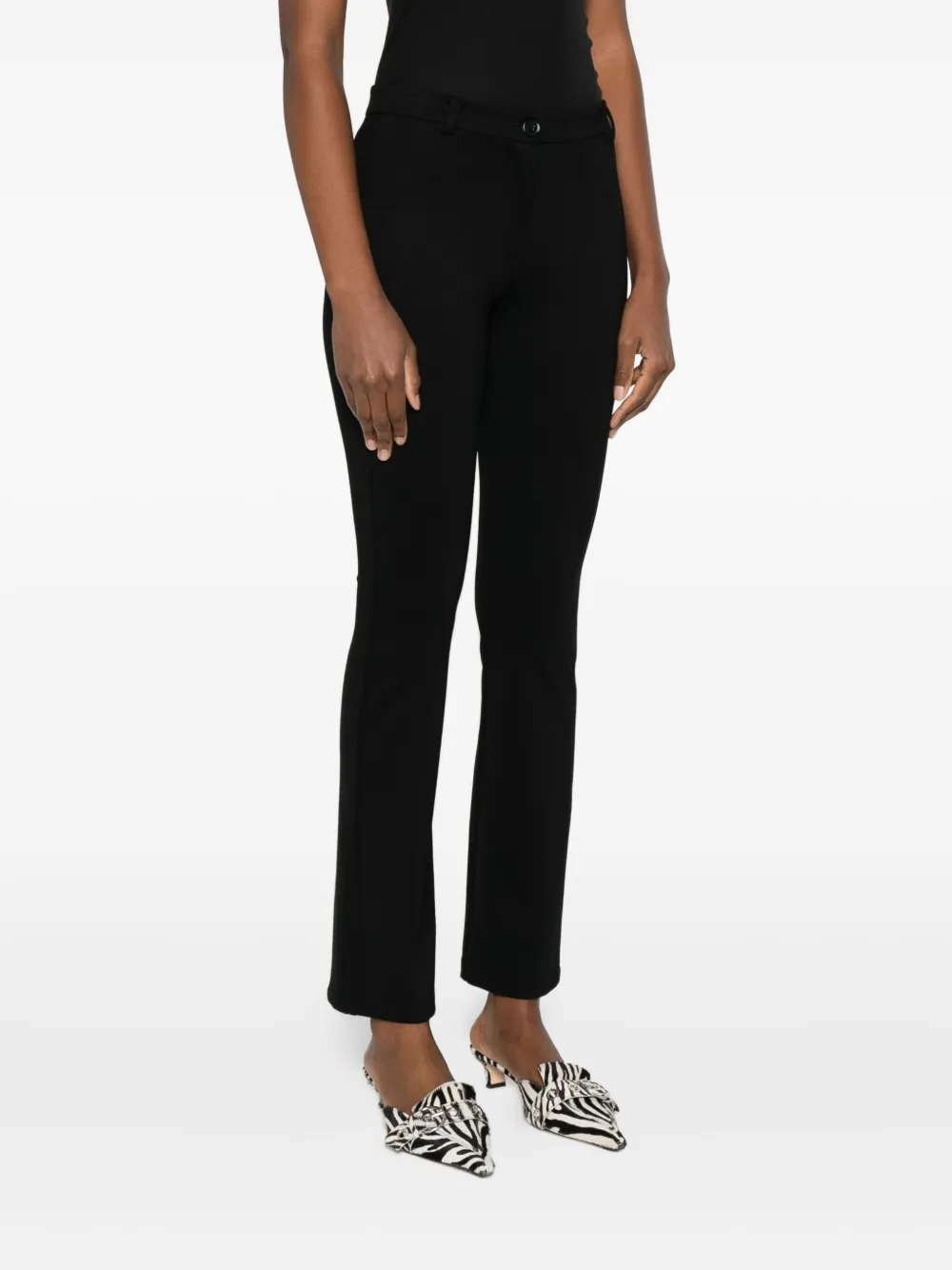 Patrizia Pepe Slim-fit broek Zwart