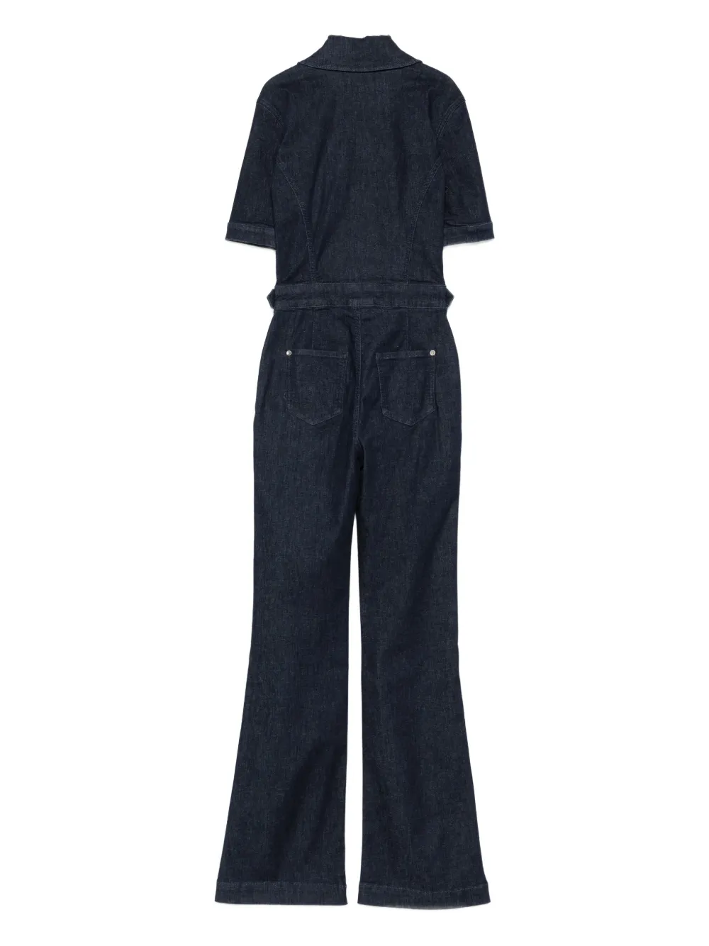 Patrizia Pepe zip-fastening buckle jumpsuit - Blauw