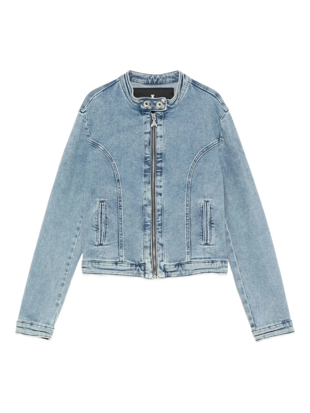 Patrizia Pepe zip-up denim jacket | Blue | Image 1