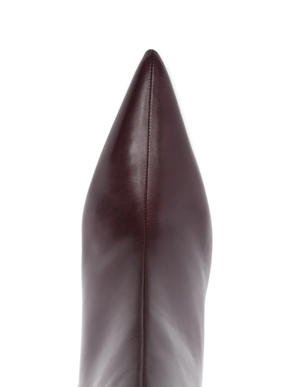 Patrizia Pepe 75mm leather pointed-toe heeled boots Purple