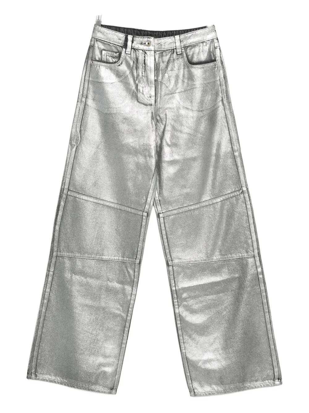 Patrizia Pepe panelled trousers Zilver
