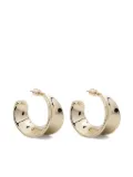Patrizia Pepe Waves half-hoop earrings - Gold