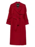 Patrizia Pepe double-breasted wool trench coat - Red