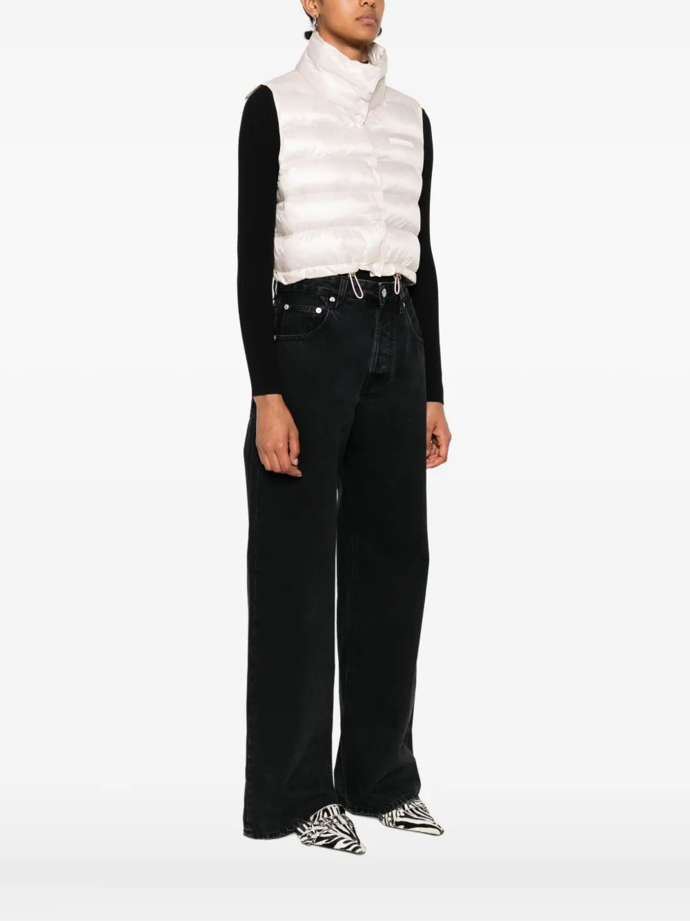 Patrizia Pepe High-neck Padded Jacket In Pink