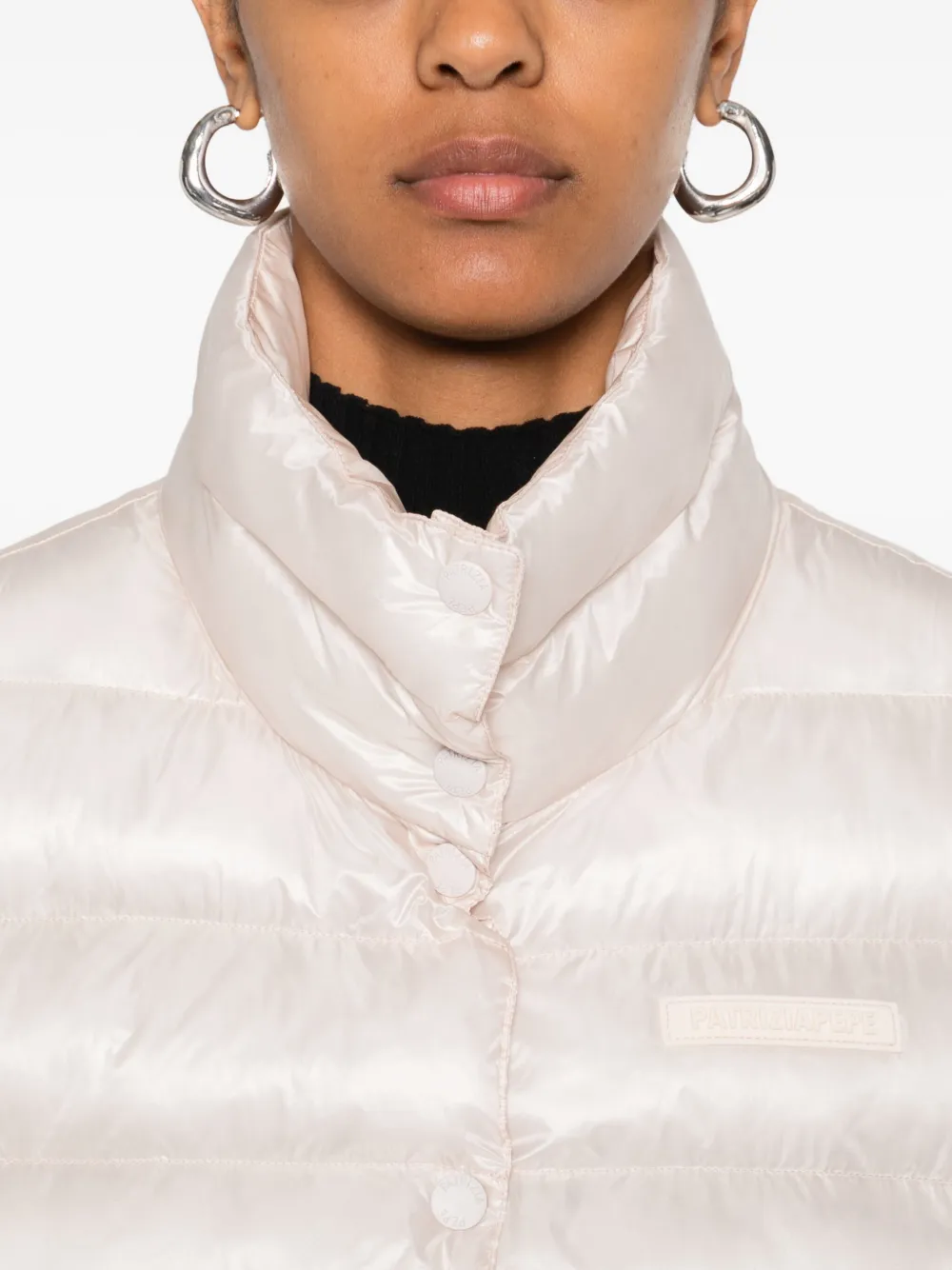 Patrizia Pepe High-neck Padded Jacket In Pink