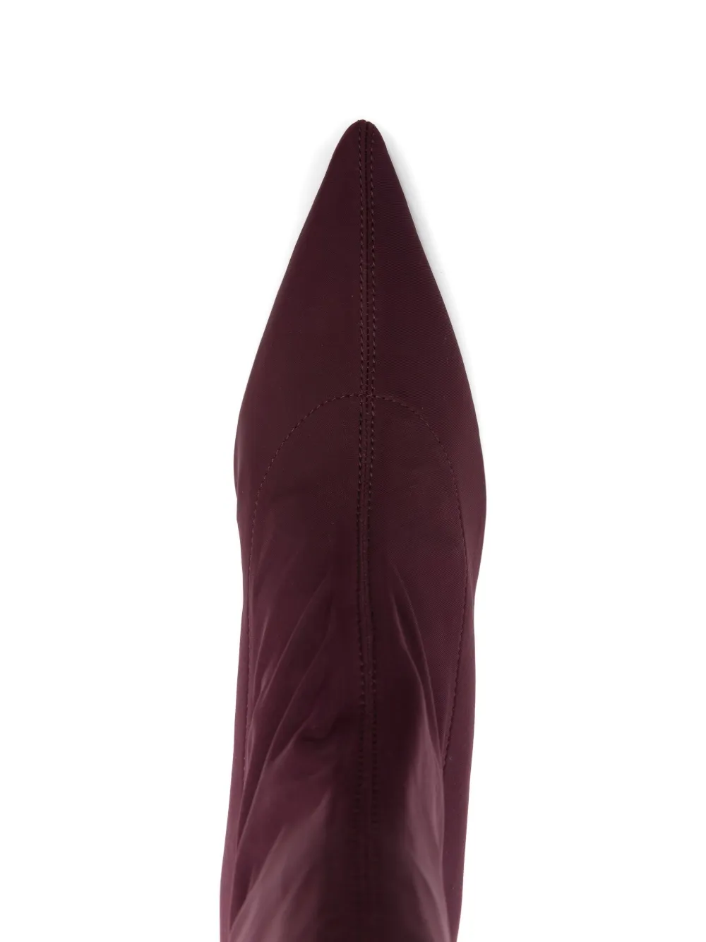 Patrizia Pepe 70mm Stretch Heeled Ankle Boots In Purple