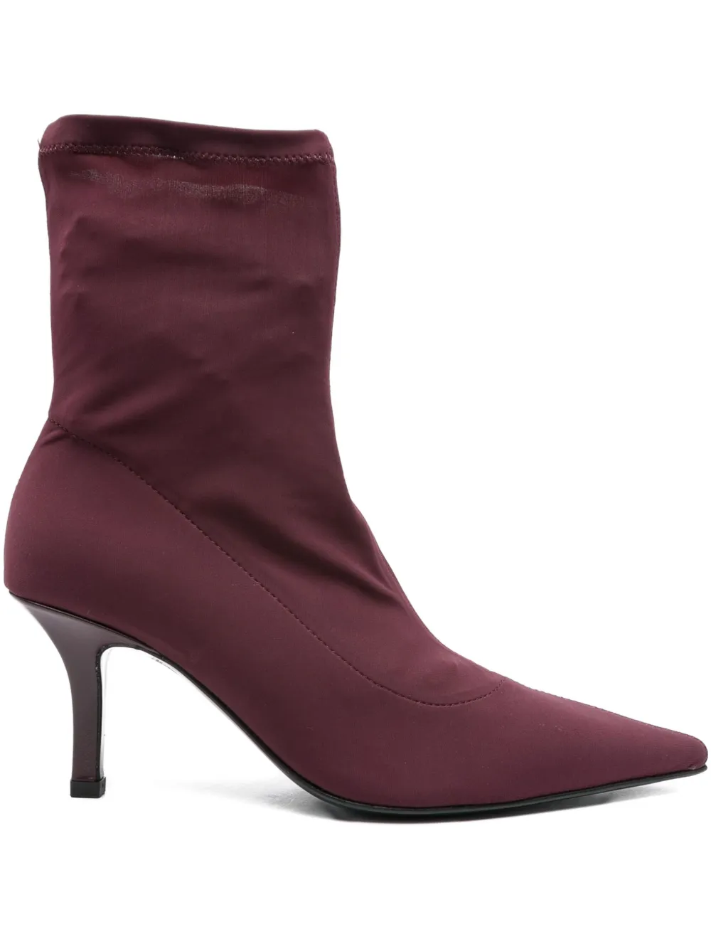 Patrizia Pepe 70mm stretch heeled ankle boots Purple
