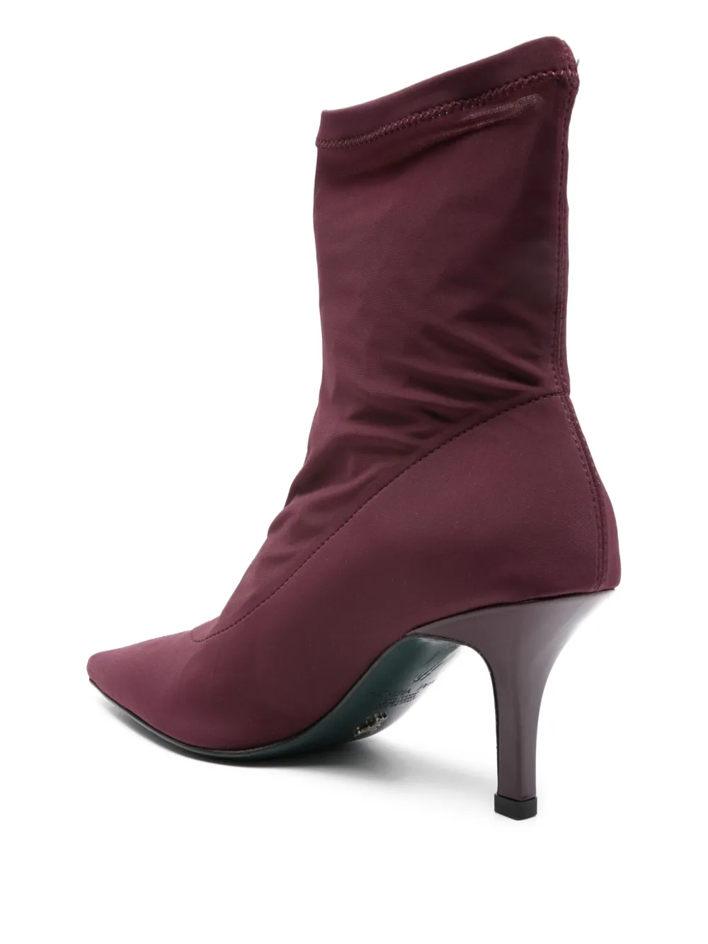 Patrizia Pepe 70mm stretch heeled ankle boots Paars