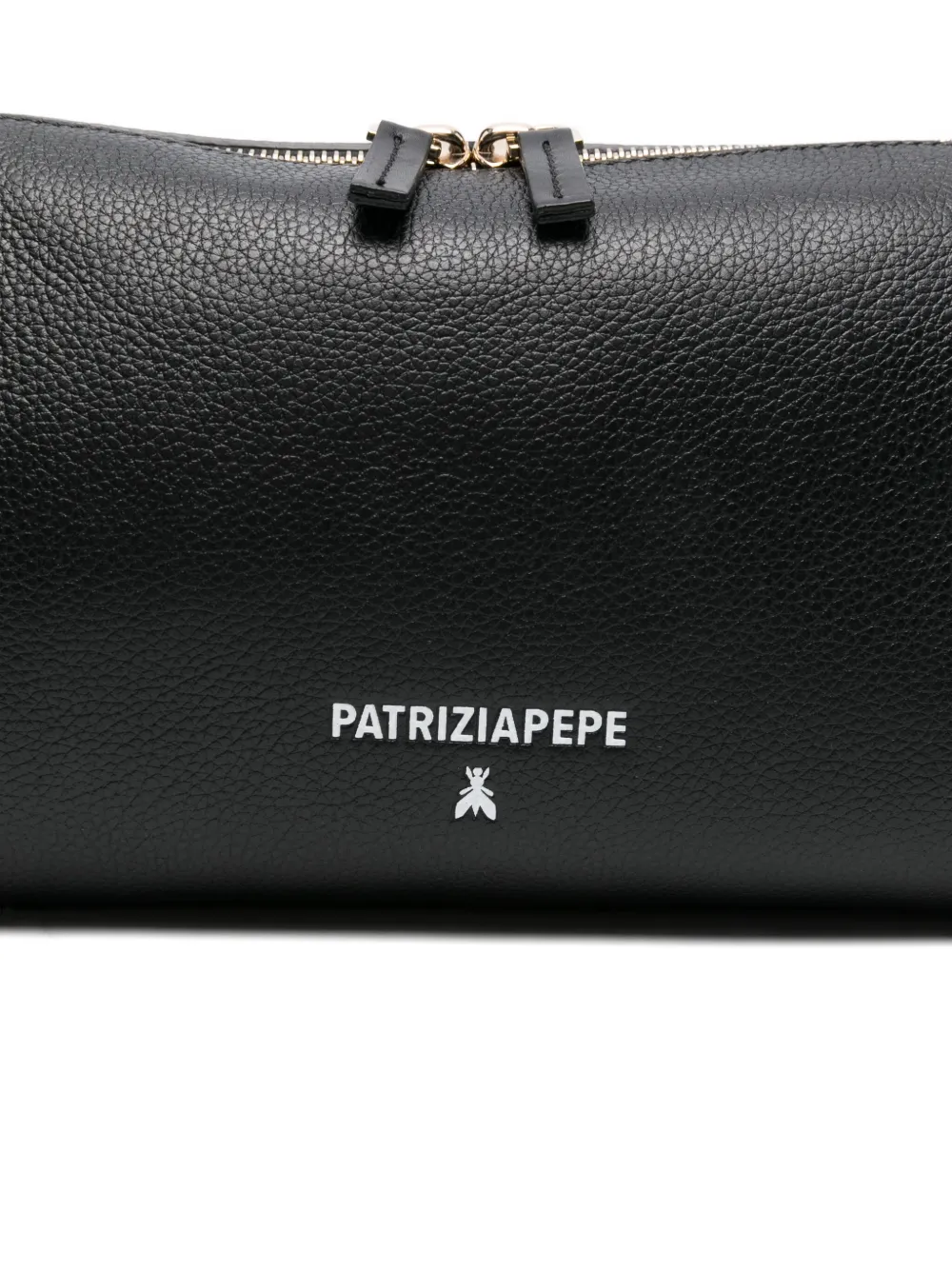 Patrizia Pepe Never Complete leren schoudertas Zwart