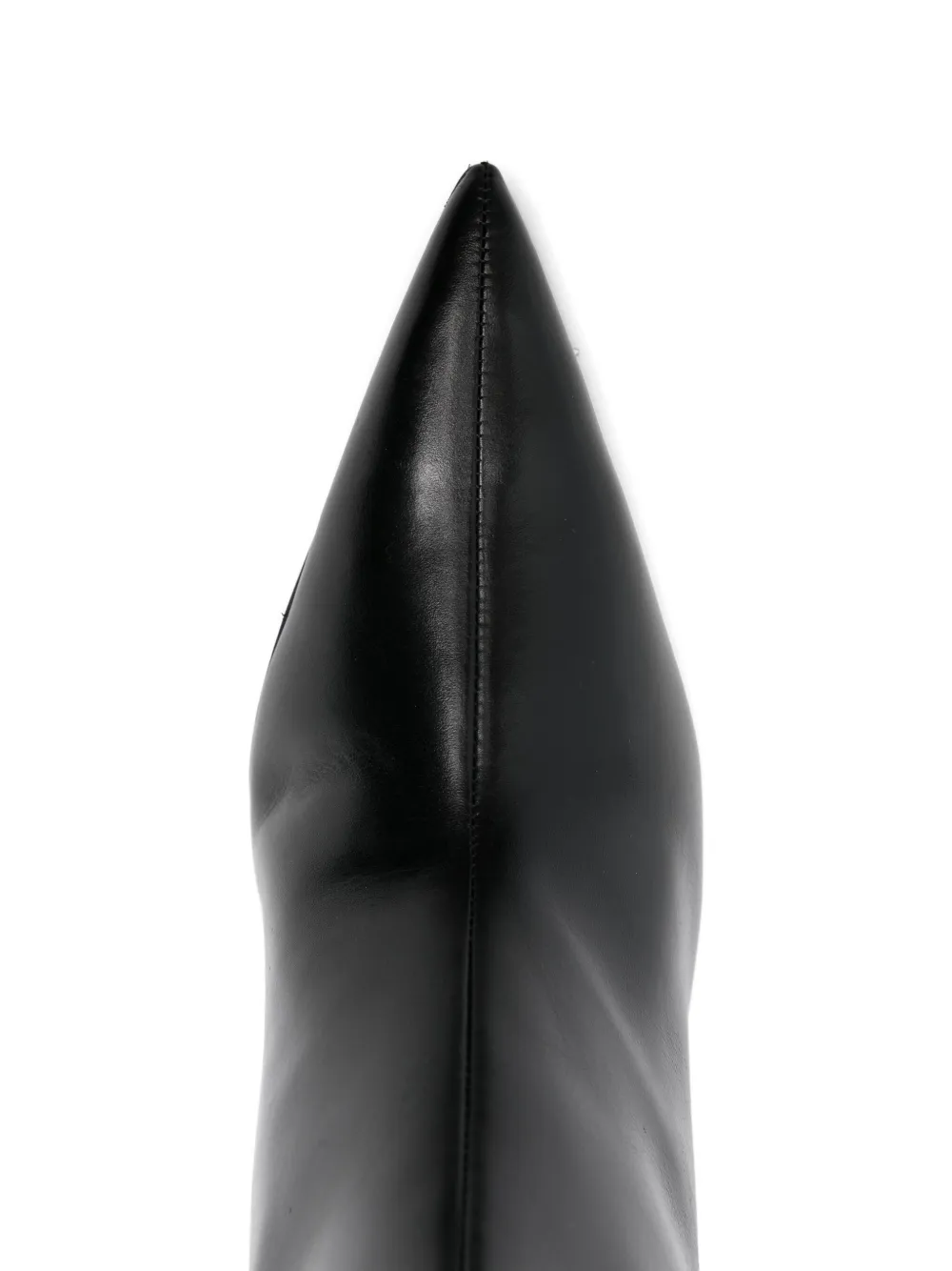 Patrizia Pepe 70mm pointed-toe calf leather boots Black