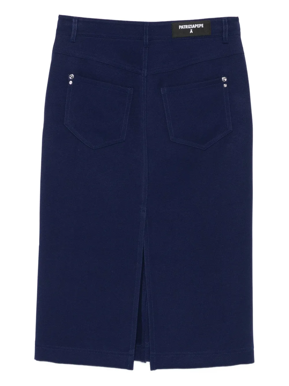 Patrizia Pepe five-pocket midi skirt - Blauw