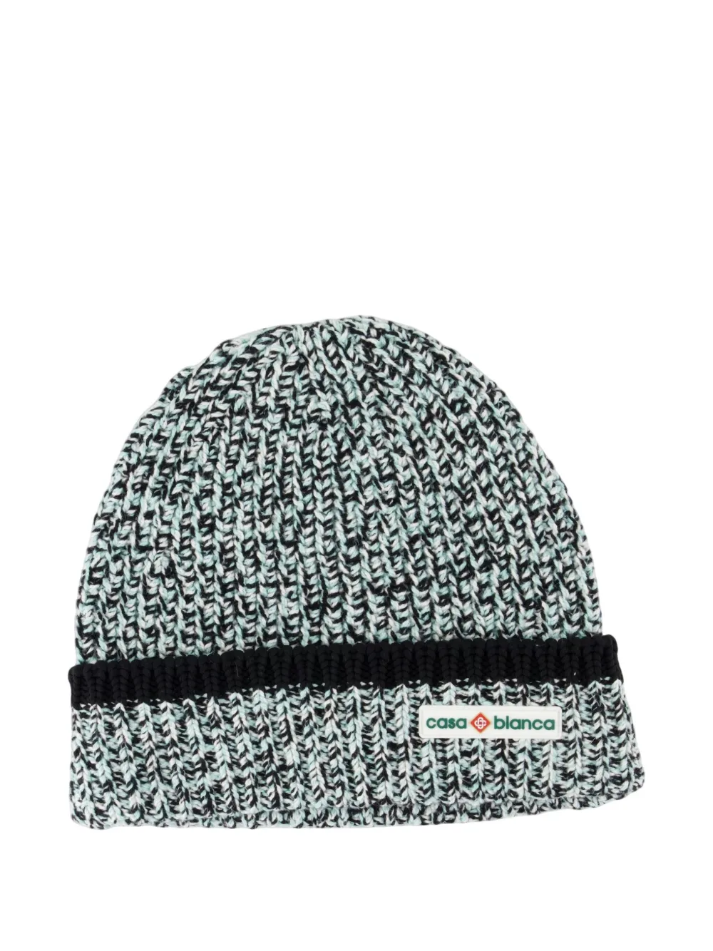 Casablanca ribbed wool beanie Groen