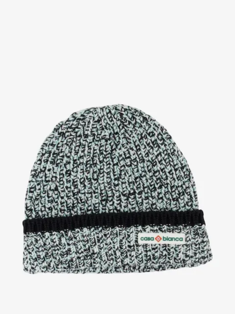 Casablanca ribbed wool beanie