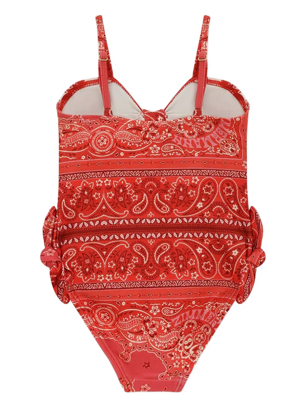  Zimmermann Kids Lucky Knot-paisley Swimsuit - Red 