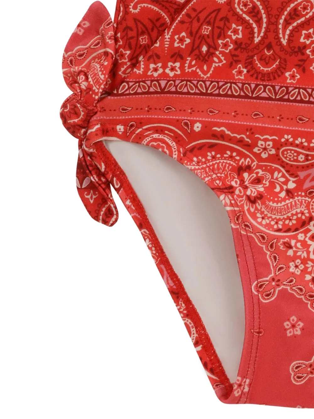  Zimmermann Kids Lucky Knot-paisley Swimsuit - Red 