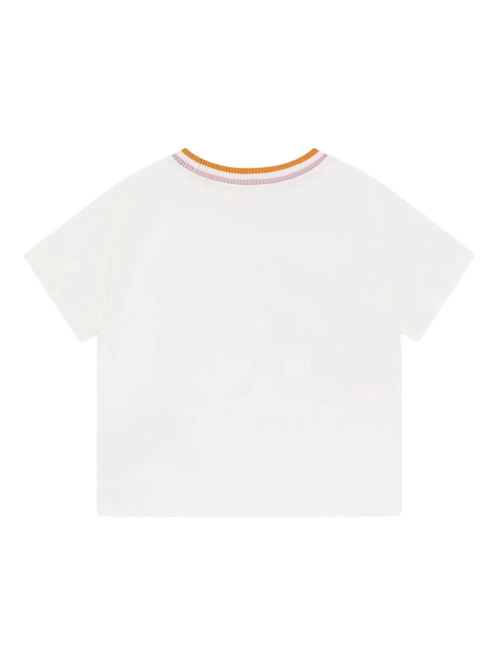 ZIMMERMANN Kids graphic-print ribbed-trim T-shirt Wit