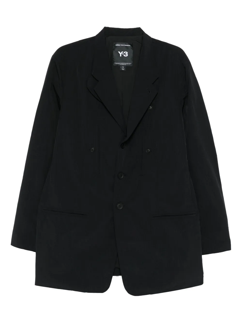 Y-3 three-button pocket coat | Black | Image 1