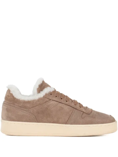 Officine Creative suede fur-lined sneakers