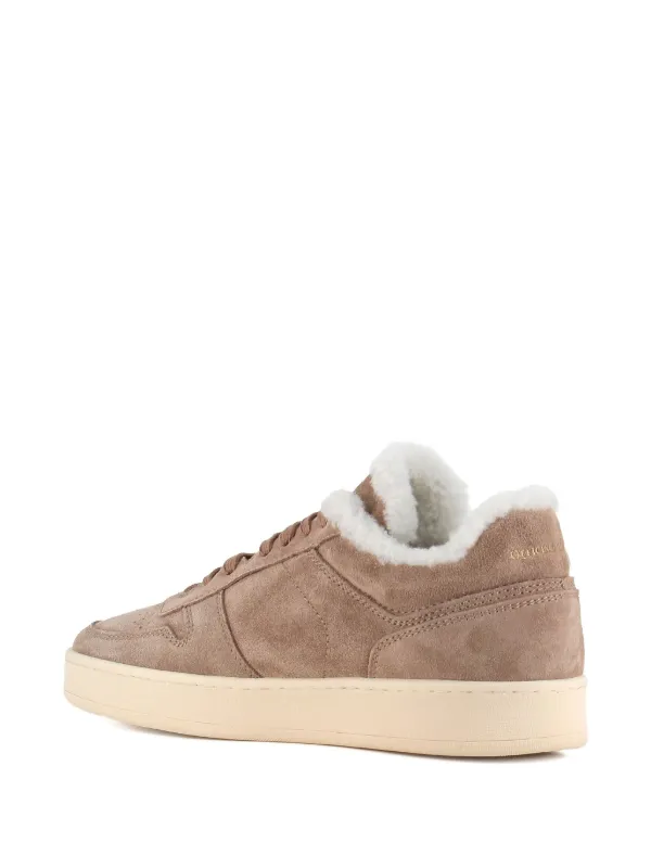 Officine Creative Suede fur-lined Sneakers Neutrals FARFETCH IN