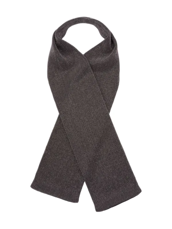 Brunello Cucinelli Metallic-detail Scarf in Black