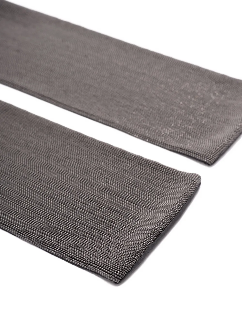 Brunello Cucinelli metallic-detail scarf - Zwart