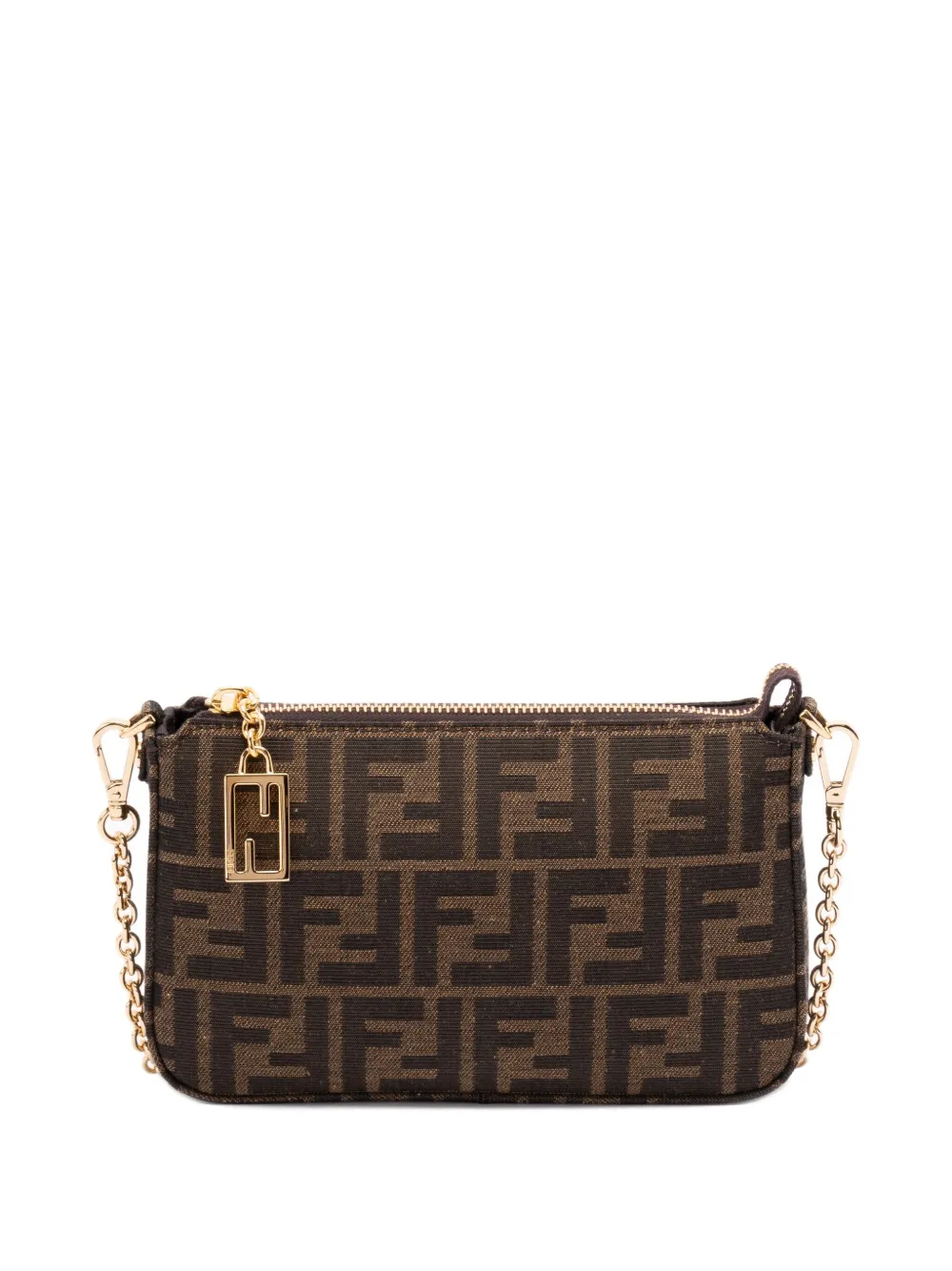 FENDI Baguette Pouch mini clutch bag Bruin