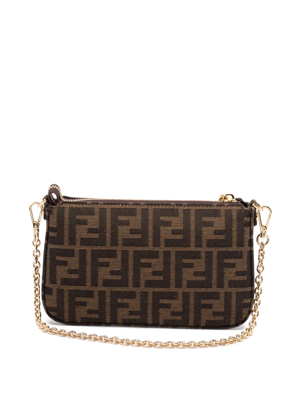 FENDI Baguette Pouch mini clutch bag - Bruin
