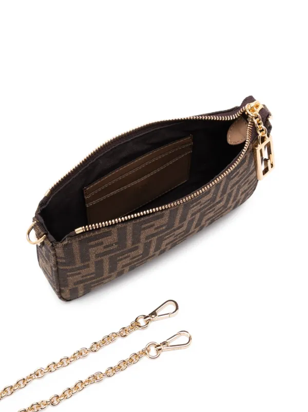 FENDI バゲット ポーチ クラッチバッグ ミニ | ブラウン